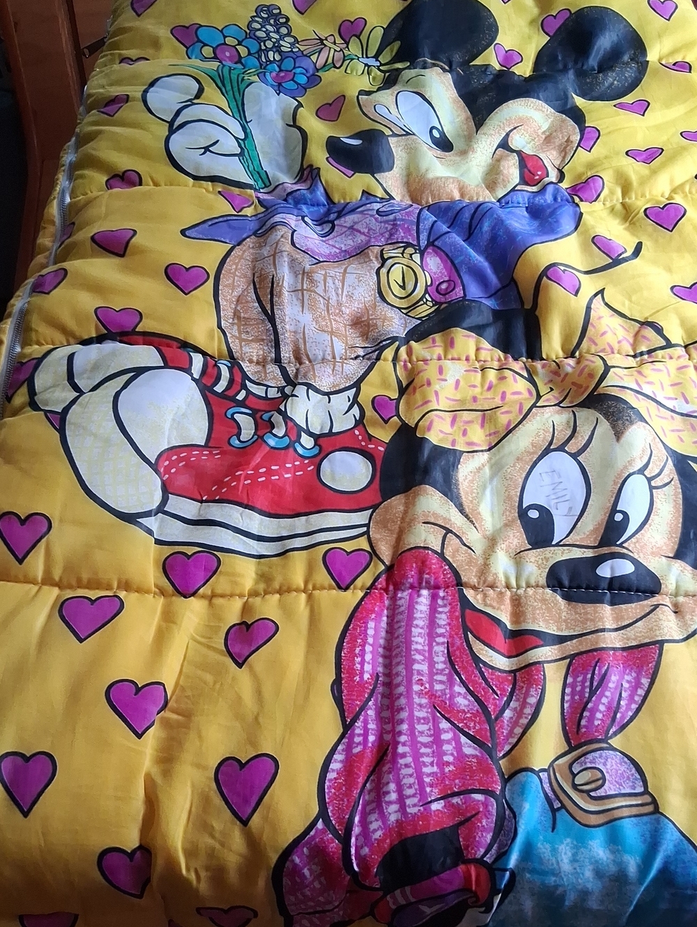 Yellow Mickey & Minnie Kids Bedding Comforter